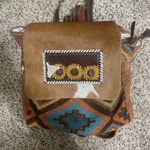 Myra cowhide backpack/purse